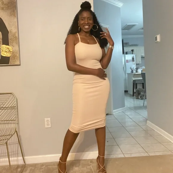 Dresses | Nwt Bodycon Strappy Back Dress | Poshmark